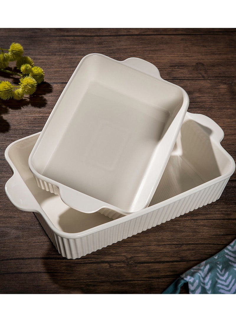 لا ميسا طبق فرن تقديم للمائدة بورسلان 34 سم - Image 1