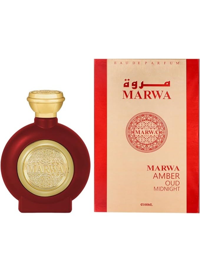 MARWA Amber Oud MIDNIGHT  – Eau de Parfum 100ml - Image 1