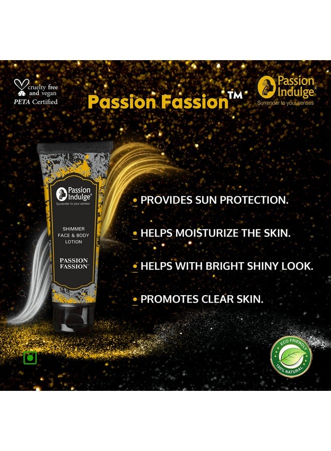 passion indulge Passion Fassion Gold And Silver Shimmer Bling Lotion100 Ml - Image 2