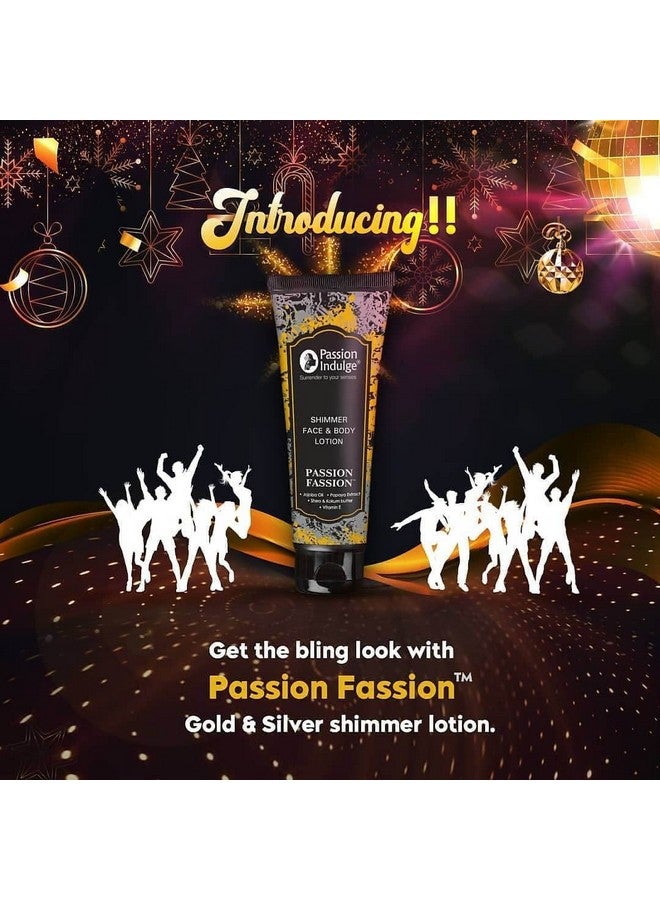 passion indulge Passion Fassion Gold And Silver Shimmer Bling Lotion100 Ml - Image 5