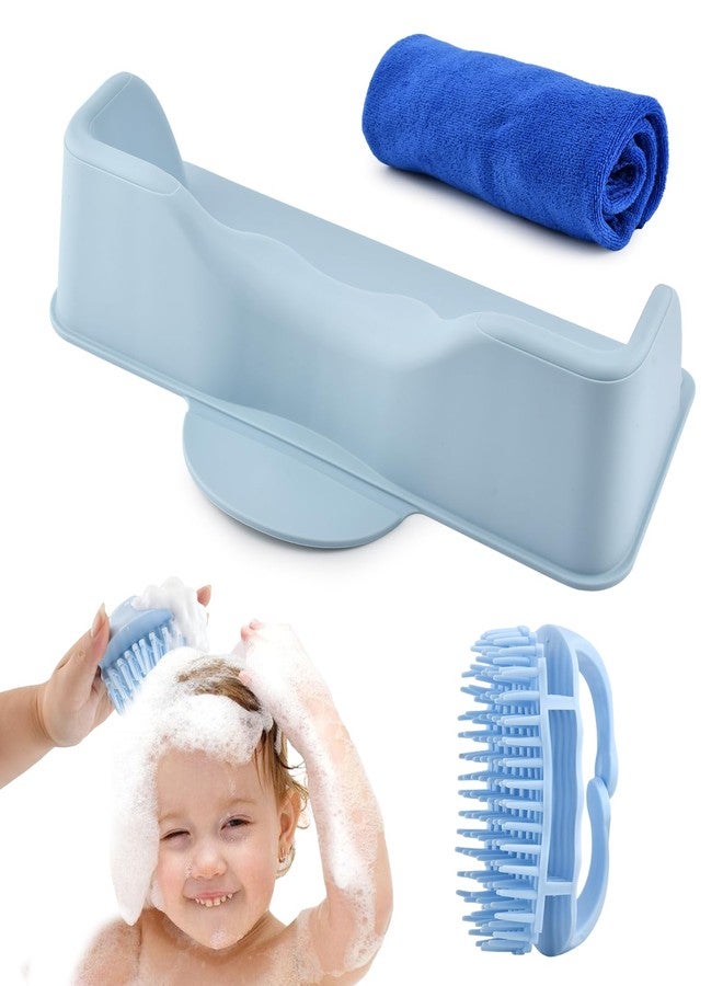 YOSINXU Hair Washing Station for Kids, Silicone Hair Washing Basin for Sink or Bathtub,for Kids, Toddlers, Children, Teens, Neck Support Make Wash Day Much Easier - Image 1