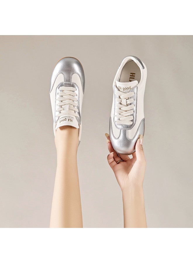 HLA Women's Shoes Retro Athletic Casual Shoes Trendy Color-block German Training Sneakers Y2k Style Casual Shoes - Image 3