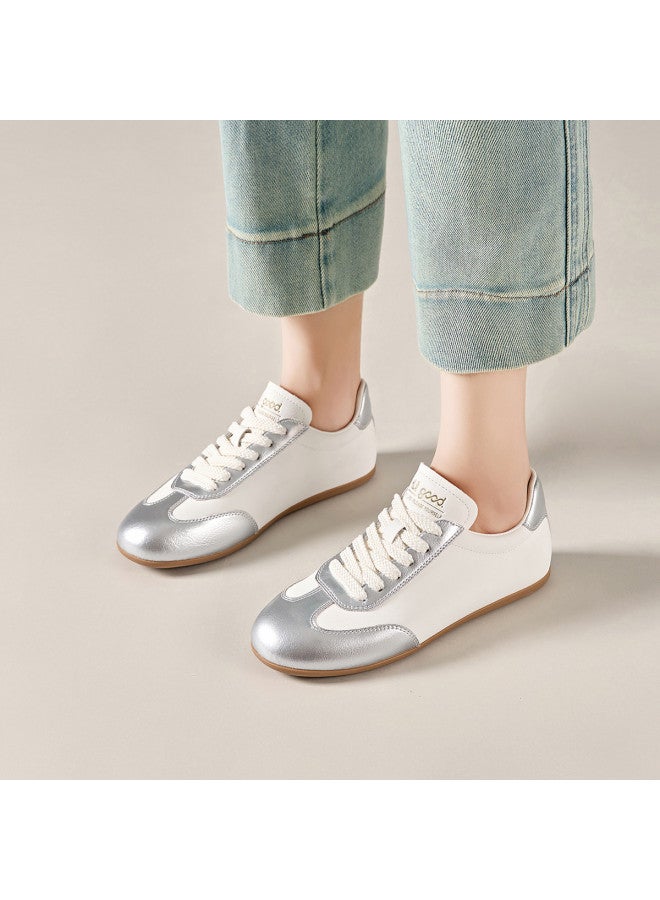 HLA Women's Shoes Retro Athletic Casual Shoes Trendy Color-block German Training Sneakers Y2k Style Casual Shoes - Image 4