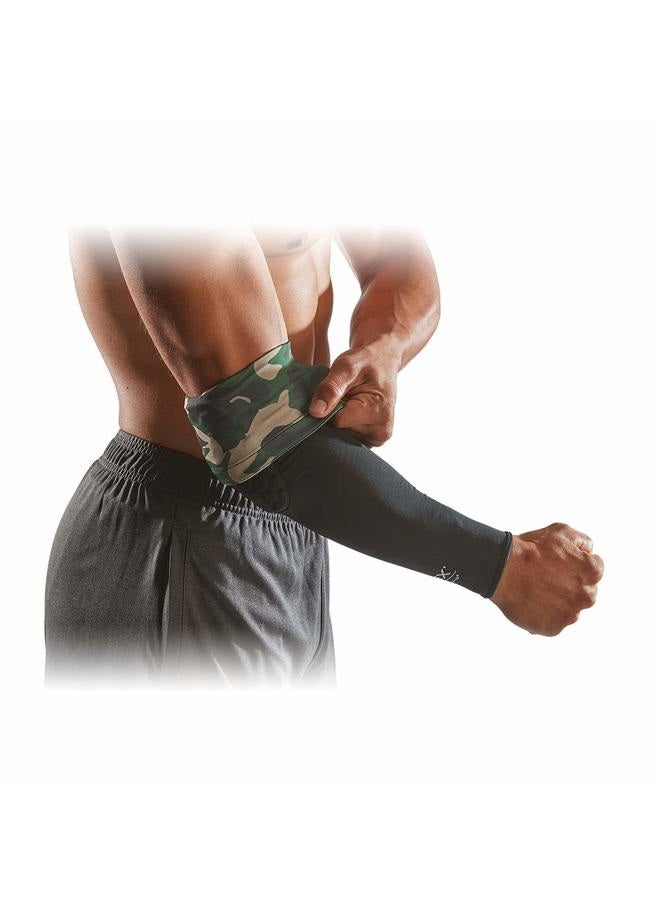 McDavid HEX Shooter Arm Sleeve Reversible Print - Black/Brick GRAF - Image 3