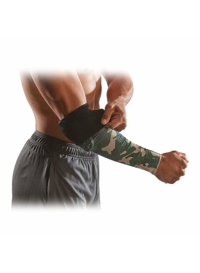 McDavid HEX Shooter Arm Sleeve Reversible Print - Black/Brick GRAF - Image 1