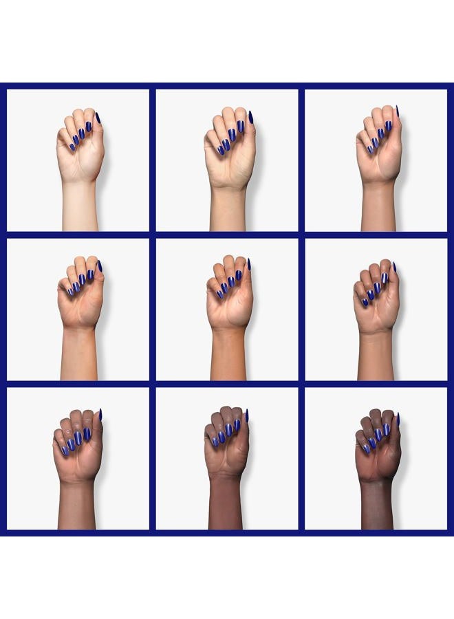 FZANEST Dark Gel Nail Polish,15ml Navy Blue Color Soak Off UV LED Gel Polish Nail Art Manicure Salon DIY Nail Design Decoration at Home #D55 - Image 4