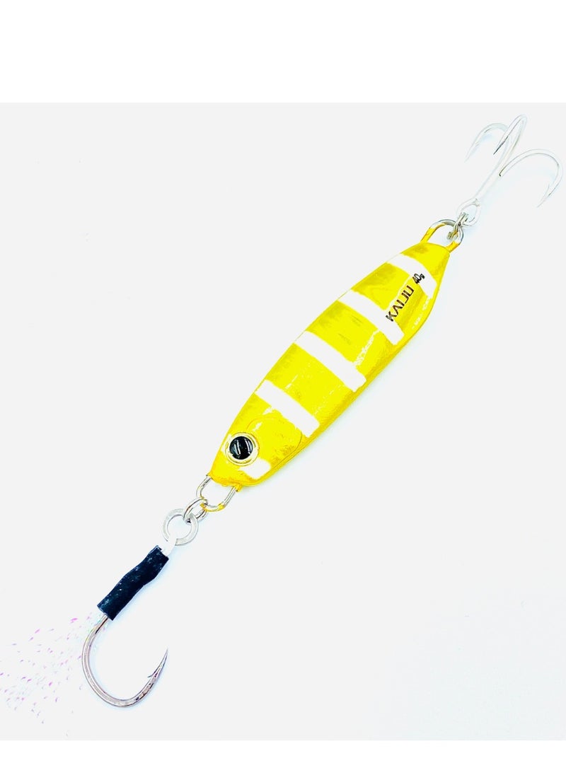 oakura Kaiju Lumo Zebra Jig - 40G Weights, Extra Sharp Bkk Hook, 10 Mesmerizing Colors - Lightweight Gear For Epic Fishing Adventures  - Image 1