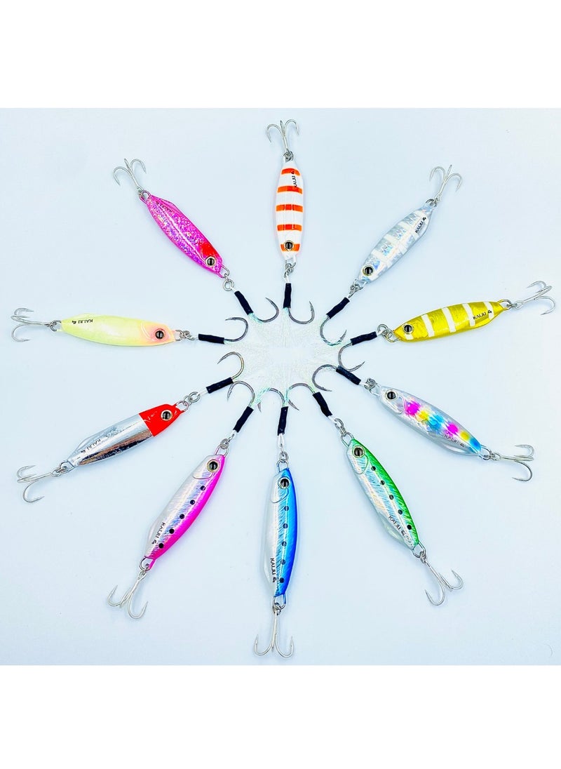 oakura Kaiju Lumo Zebra Jig - 40G Weights, Extra Sharp Bkk Hook, 10 Mesmerizing Colors - Lightweight Gear For Epic Fishing Adventures  - Image 3
