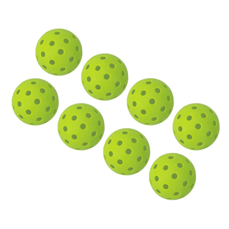 12PCS 74mm 40 Holes Pickleballs PE Plastic High Elasticity Pickleball Outdoor Hole Balls Green - Image 1