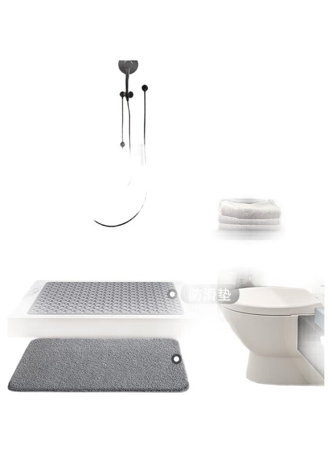 Dajiang Bathroom Non-slip Mat, Elderly Bathing Anti-fall Floor Mat, Shower Room Foot Mat, Bathroom Non-slip Mat, 60x90cm - Image 2