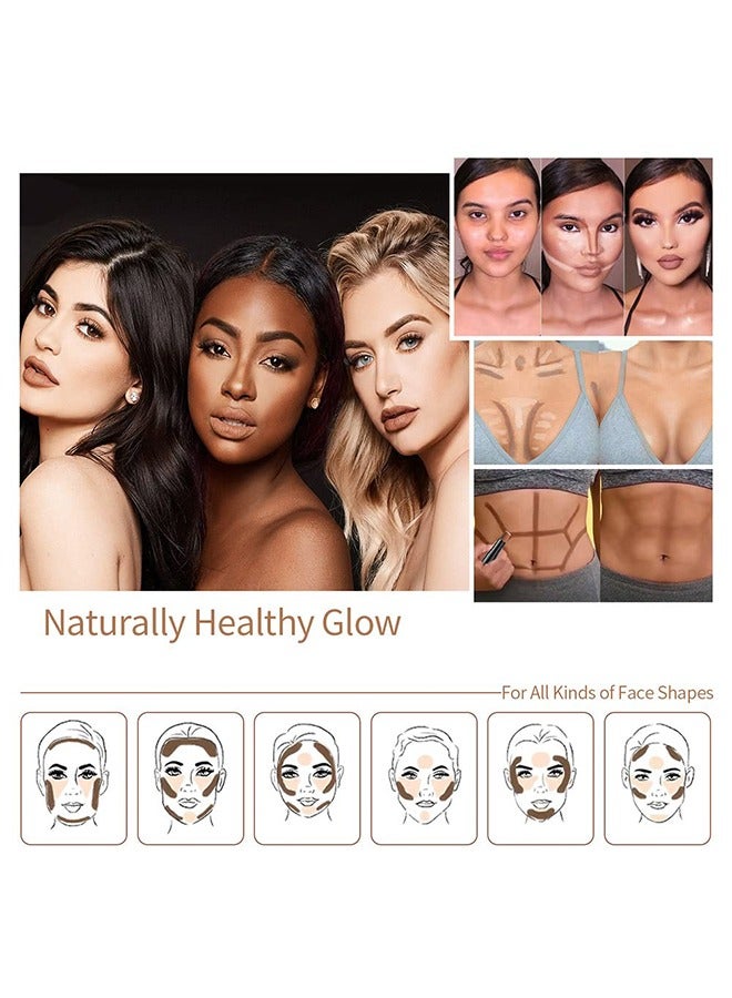 Hello Contour Stick Makeup, Bronzer and Matte Finish Makeup Stick for Women, Lightweight and Blendable Professional Makeup Contour(10#) - Image 3