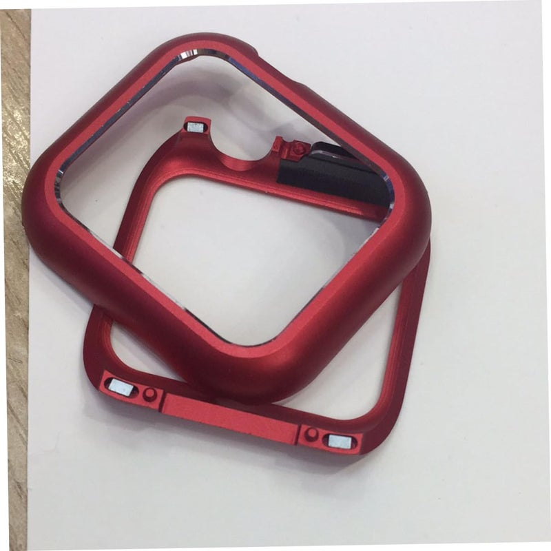 Magnetic Adsorption Metal Frame Protective Case Cover For Series Smartwatch Black - Image 5