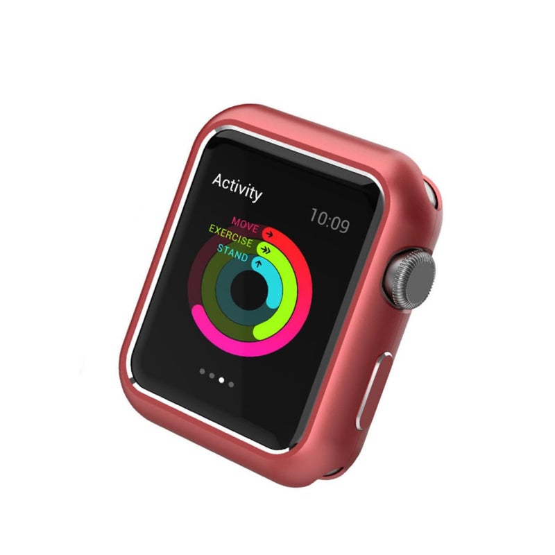 Magnetic Adsorption Metal Frame Protective Case Cover For Series Smartwatch Black - Image 2