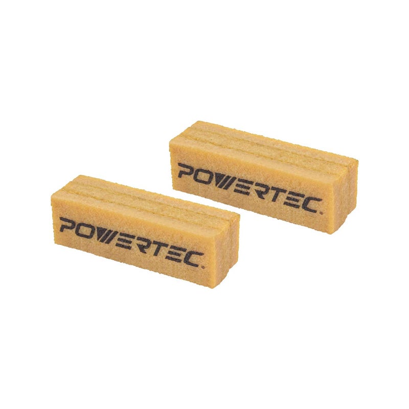 POWERTEC 71424 Abrasive Cleaning Stick for Sanding Belts Discs 412 2PK Natural Rubber Eraser Woodworking Shop Tools for Sanding Perfection