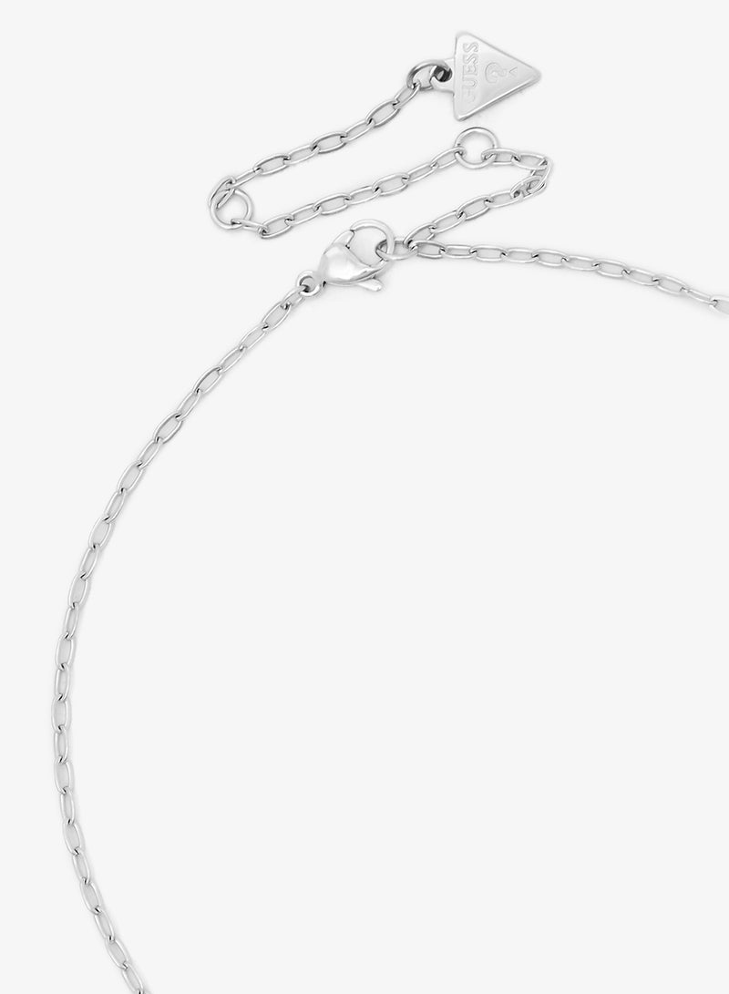 GUESS T-Bar Heart Chain Necklace - Image 3