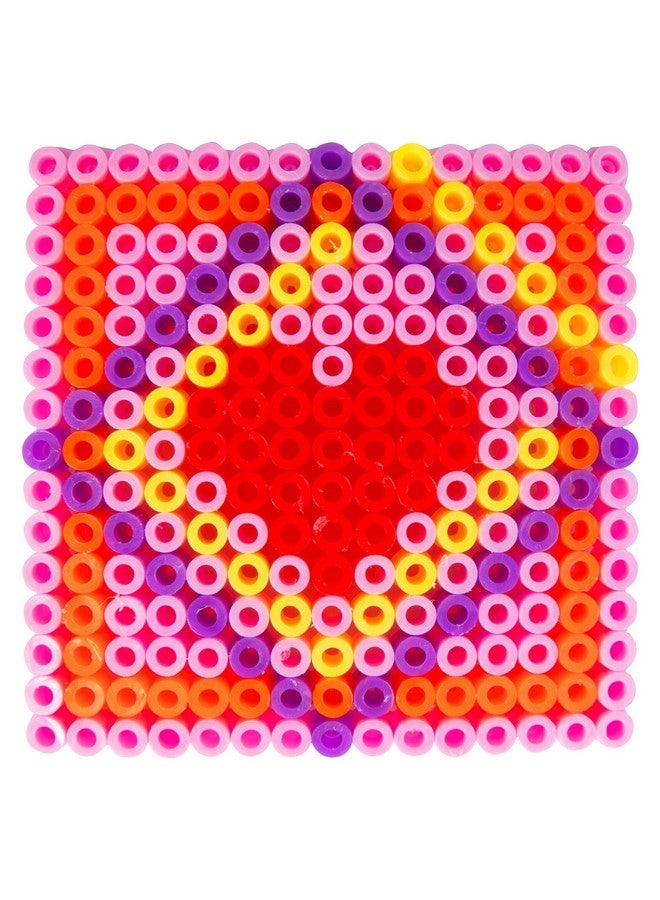 SCS Direct Heart Themed Fuse Bead Kits (24Ct) Perfect Goodie Bag Party Favors For Kids Birthday Party Each Includes Pixel Art Craft Activity W Perler Beads Kids Multiitem Party Favor Packs For Boys & Girls - Image 5