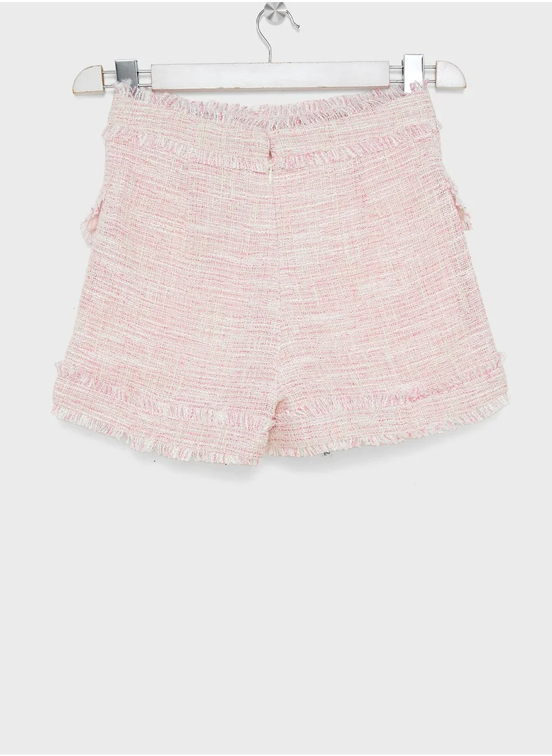 Bardot Junior Kids Gamela Boucle Shorts