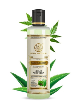 Khadi Natural Neem And Aloevera Herbal Hair Cleanser Shampoo Gets hair rid of Dandruff Cools the scalp SLS And Paraben Free 210 Ml - pzsku/Z198F03ACF1A46A8792DDZ/45/_/1713282047/24c665f7-2b05-4304-94b3-80ed0be6952e