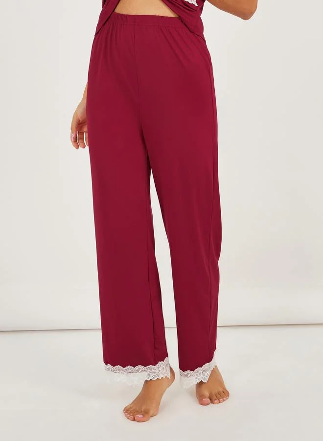 Styli Pack of 3 - Lace Trim Cami- Pyjama and Robe