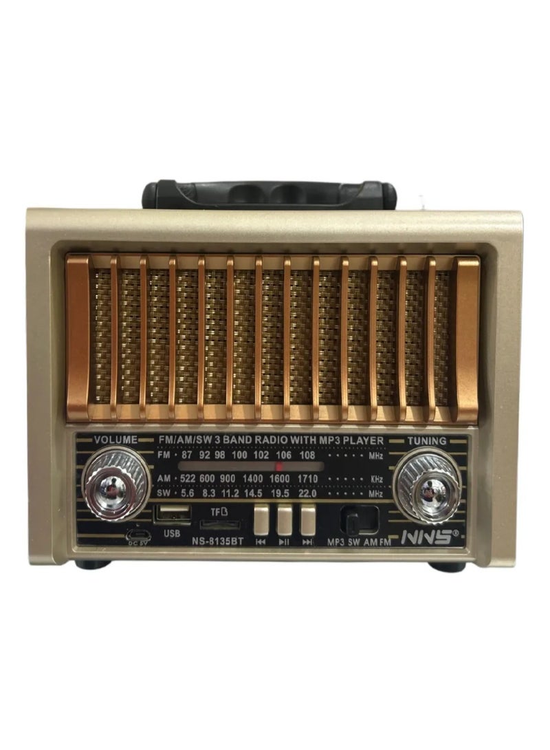 Ns-8135bt Radio Am/fm/sw Bluetooth Beige - Image 1