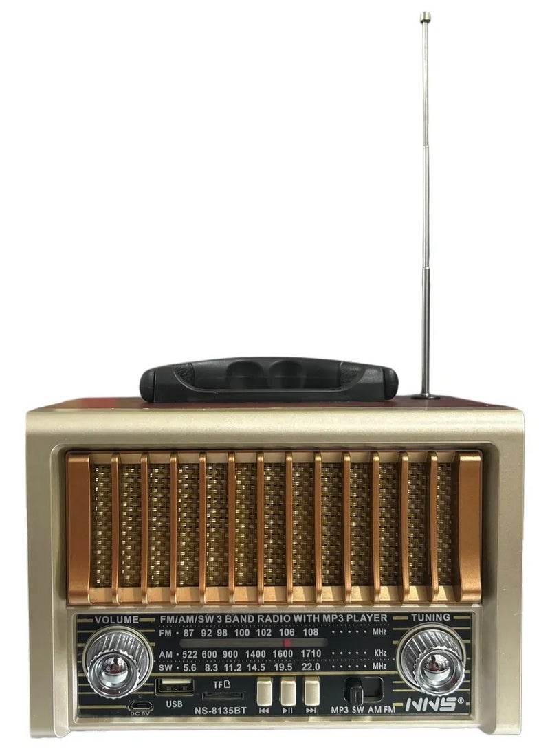 Ns-8135bt Radio Am/fm/sw Bluetooth Beige - Image 2