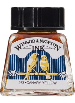 Winsor Newton Drawing Ink 123 Canary Yellow 