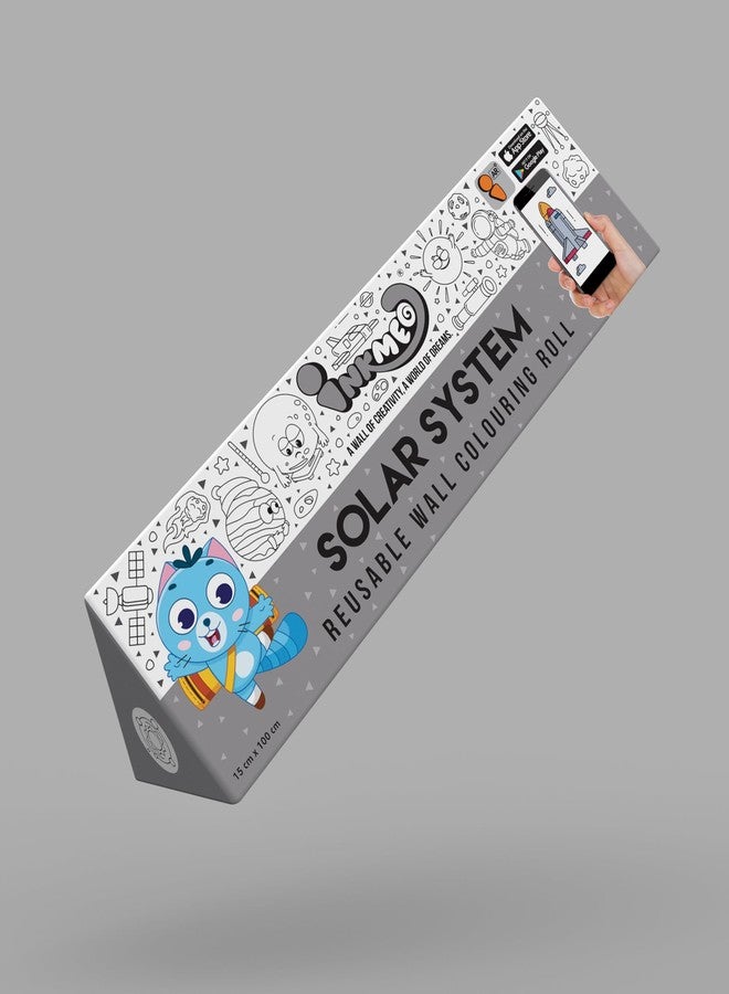 Inkmeo | Solar System Wall Colouring Roll | AR Enabled | Interactive Educational Learning Chart | For Kids | Ages 5+ | Best Gift | Size (6 X 40 Inches) | Fun Learning,Budding Astronauts And Scientists - Image 2