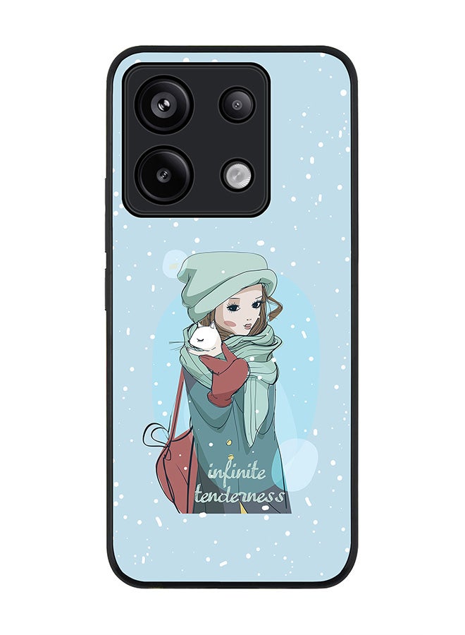 Stylizedd Rugged Black Edge Case for Xiaomi Redmi Note 13 Pro 5G, Slim fit Case Flexible Anti Drop TPU Gel Thin Cover -  Infinite Tenderness - Image 1