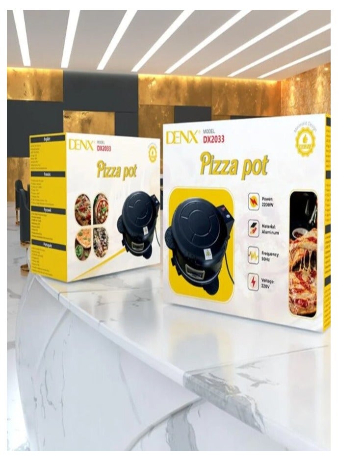 Denx Home Baker Electric Pizza Maker 30cm 2200W - Image 4