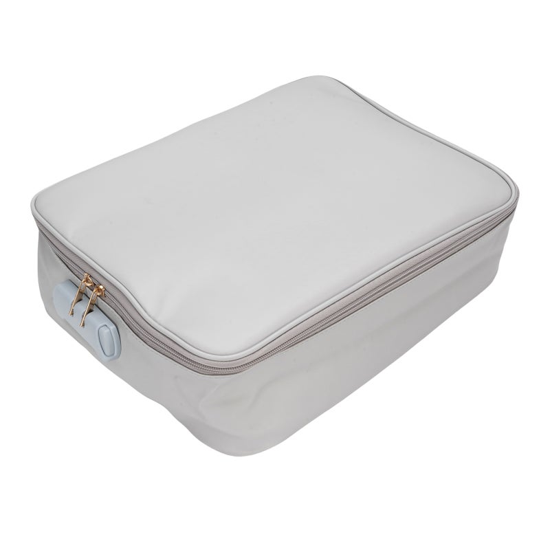 Document Storage Box with Lock Portable Travel Important Documents Certificates Safe File Organizer - Image 5