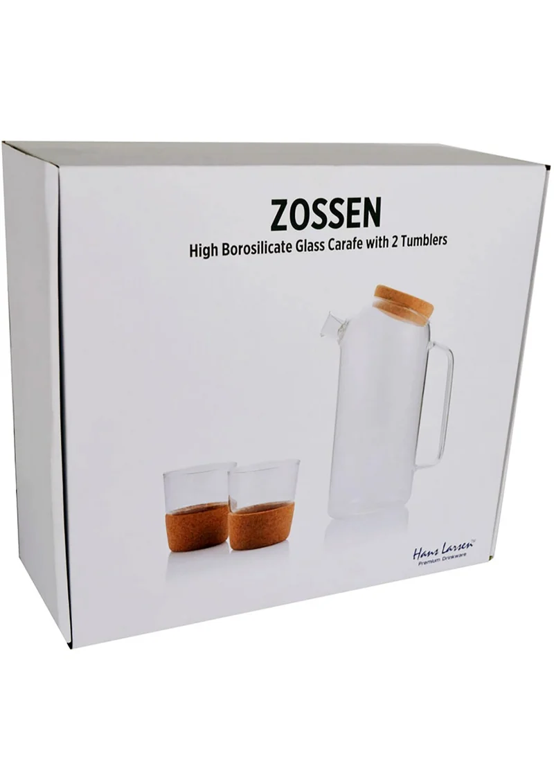 Hans Larsen ZOSSEN - Hans Larsen Set of Glass Carafe with 2 Tumblers