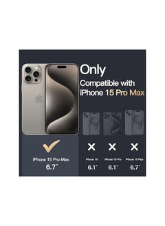 Jetech Magnetic Case for iPhone 15 Pro Max 6.7-Inch Compatible with MagSafe Wireless Charging, Shockproof Phone Bumper Cover, Anti-Scratch Clear Back (Clear)  - Image 2