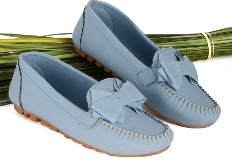 Renkli Butik Colorful Boutique Bow Women's Daily Ballerina Shoes Light Blue