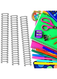 Arabest 6 Pieces Binding Wire Twin Loop Spines Double Loop Binding Wire 1 Inch Cinch Diameter 23 Holes for Teacher Student Document Notebook Making(Black)  - Image 5