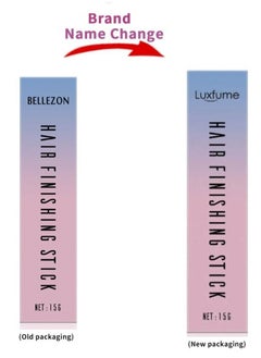 Luxfume Hair Finishing Stick, Flyaway Hair Stick Moisturizing and Shiny Not Greasy Small Broken Hair Finishing Cream, Hair Styling Wax Stick Hair Gel, Fixing Bangs Stereotypes Cream 15g  - Image 2