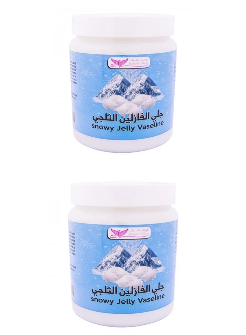 Kuwait Shop Snowy Jelly Vaseline 2*500 g  (pack of 2 )