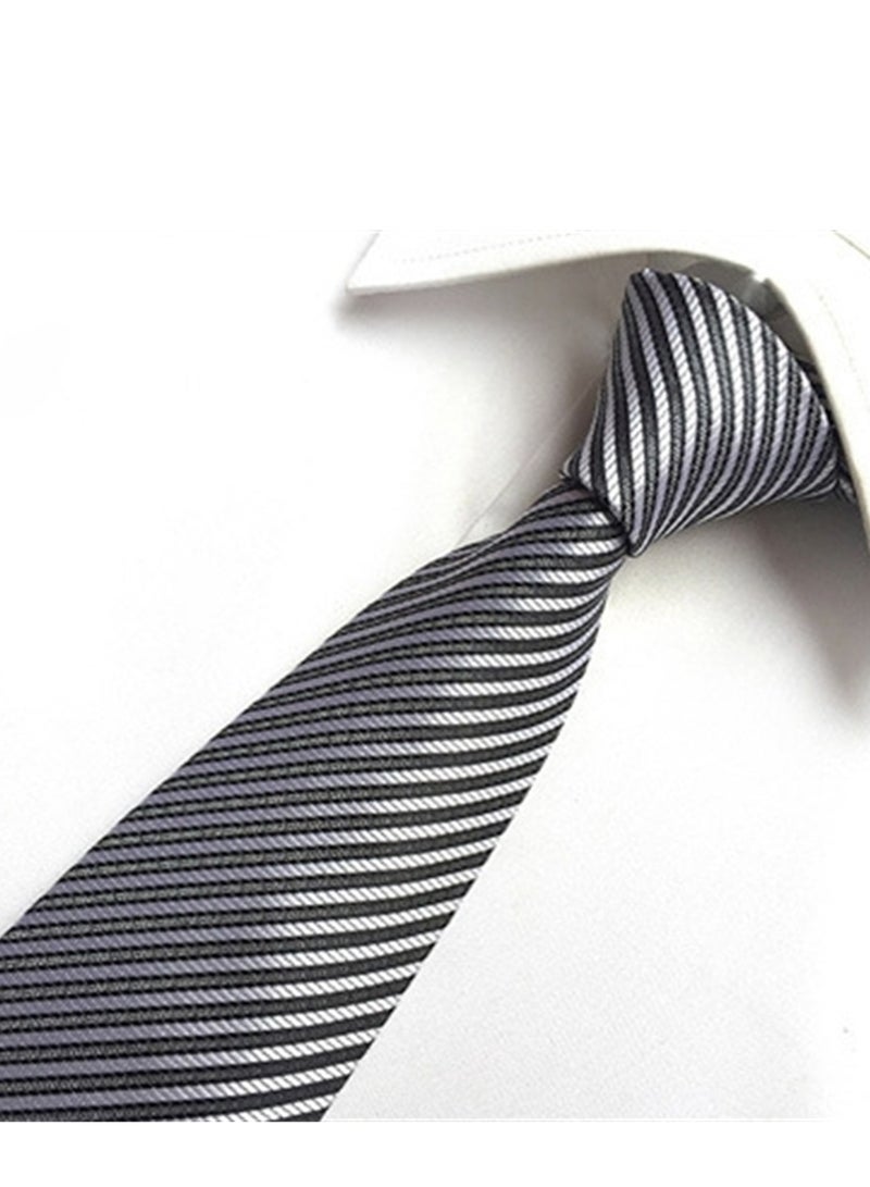 6 PCS Men's Premium Tie Gift Box Tie Pocket Square Fashionable Stylish Tie Clip Cufflinks Set  - Image 2