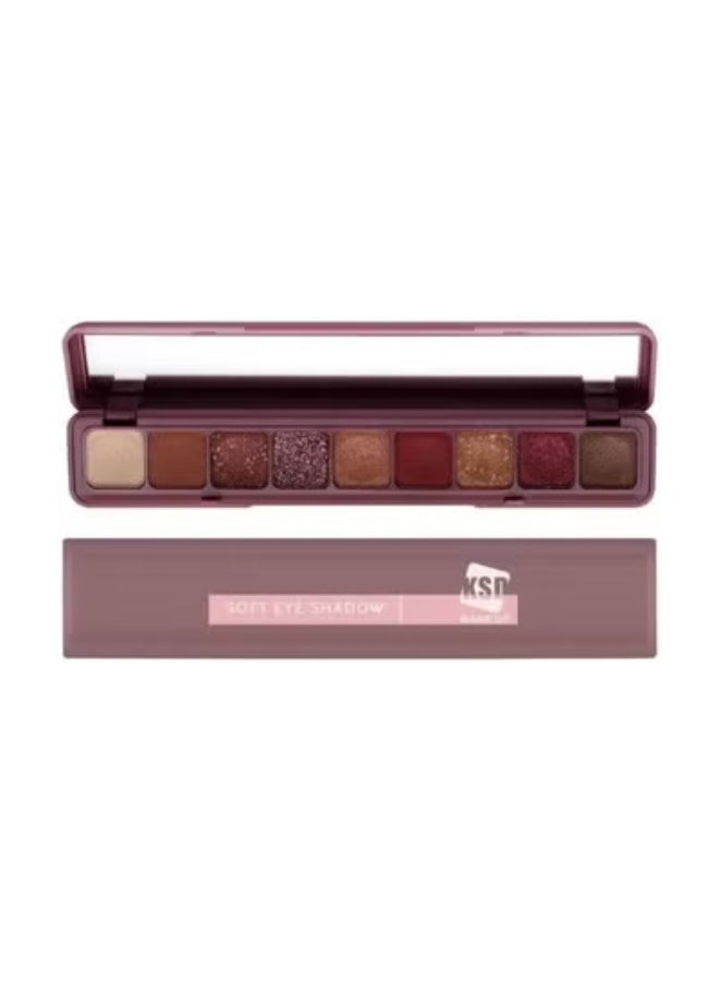KSD 9 Color Soft Color Eyeshadow Palette (Marron) 9 Gm - Image 1