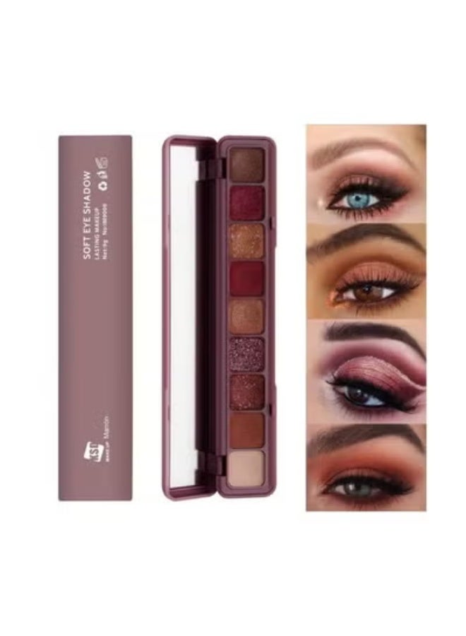 KSD 9 Color Soft Color Eyeshadow Palette (Marron) 9 Gm - Image 2