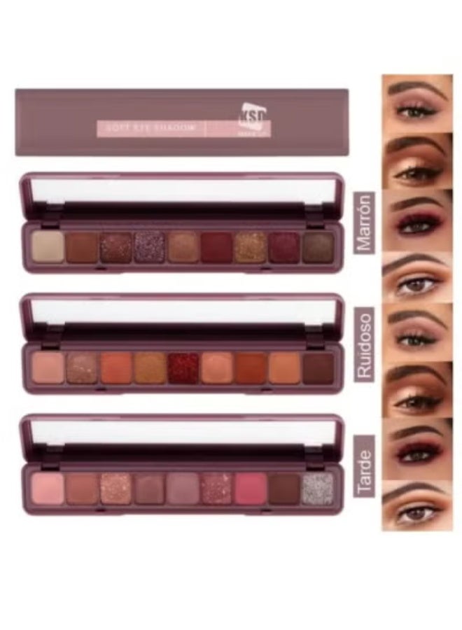KSD 9 Color Soft Color Eyeshadow Palette (Marron) 9 Gm - Image 3