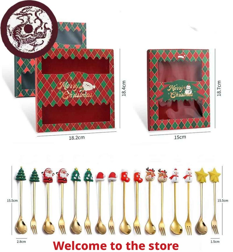 Kids Dessert Cutlery Set 2 Pieces Multicolor Stainless Steel - Image 4