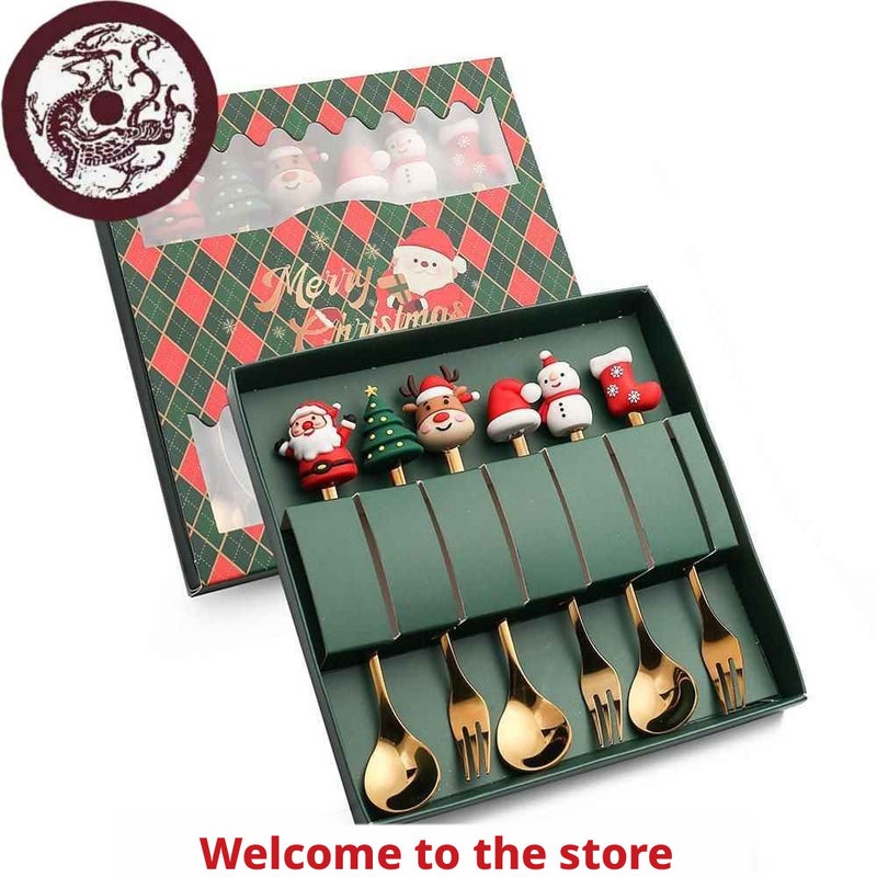 Kids Dessert Cutlery Set 2 Pieces Multicolor Stainless Steel - Image 2