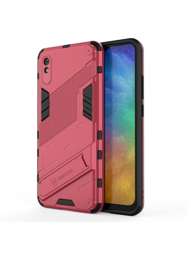The Bros Case For Xiaomi Redmi 9A Punk Armor 2 in 1 PC + TPU Shockproof Case with Invisible Holder
