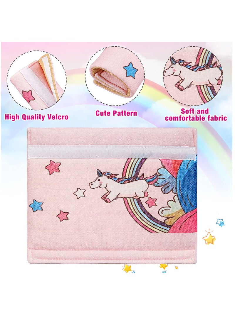 أغطية حزام الأمان للأطفال - وسادات كتف ناعمة للرضع والأطفال، وسائد حزام مريحة للأولاد والبنات (4 قطع) - مثالية لمقاعد السيارات وسلامة السفر. - Image 3