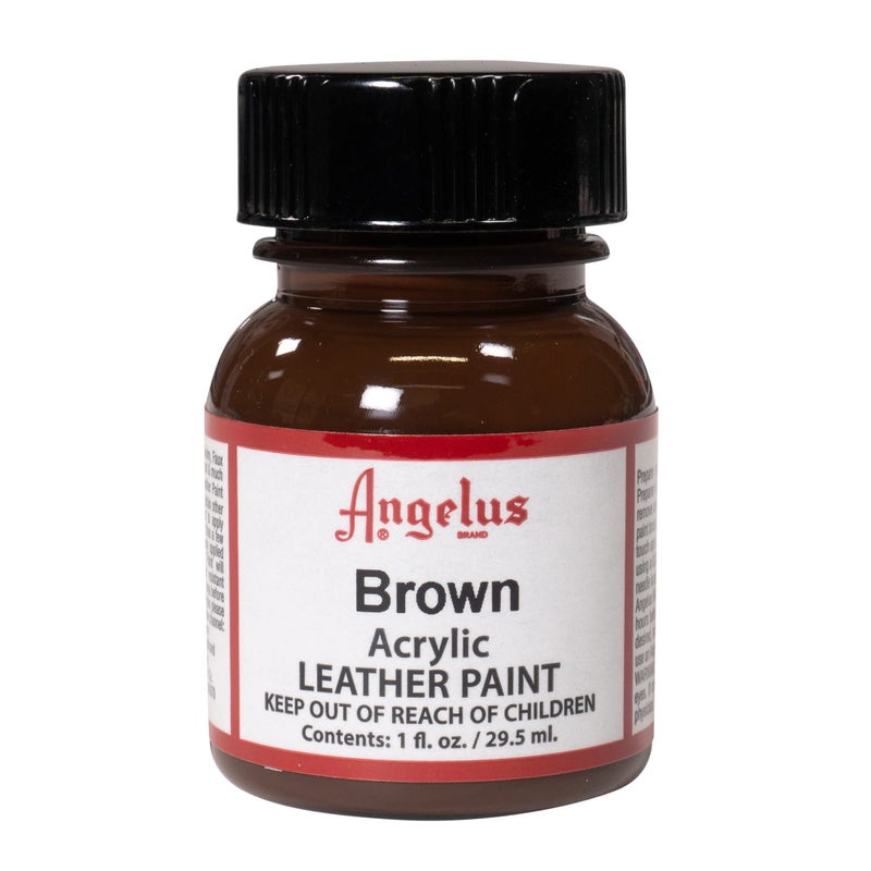 Angelus Acrylic Leather Paint, 1 oz., Brown - Image 1