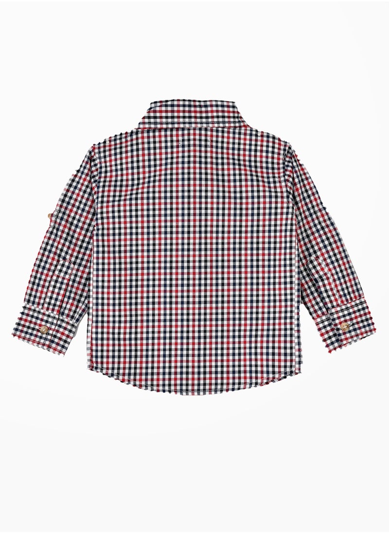 JAM Boys' Multicolor Gingham Checkered Shirt  - Image 2