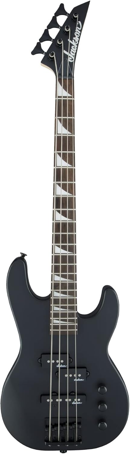 Jackson JS Series Concert Bass JS1X Satin Black Amaranth Fingerboard - Image 1