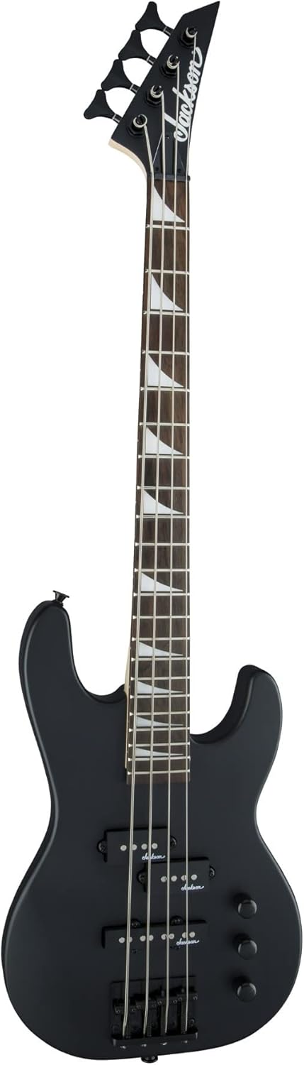 Jackson JS Series Concert Bass JS1X Satin Black Amaranth Fingerboard - Image 3