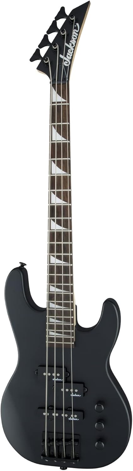 Jackson JS Series Concert Bass JS1X Satin Black Amaranth Fingerboard - Image 4
