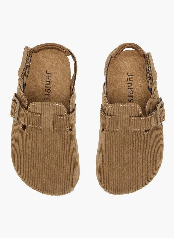 JUNIORS Boys Textured Sandals with Hook and Loop Closure